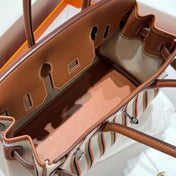 Hermes - BIRKIN SHOULDER LIGHT 29 BRODERIF TOILE