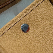 HERMES 25S GARDEN PARTY 30 IN CARAMEL CALFSKIN