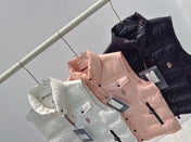 MONCLER 25S DOWN VEST IN PINK 033