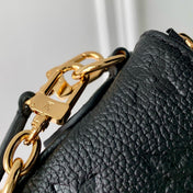 LIV POCHETTE BAG 24 IN BLACK MONOGRAM EMPREINTE LEATHER