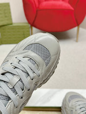 GG RIPPLE TRAINER LIGHT GRAY LAMBSKIN