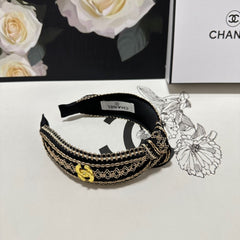 BLACK MIX LIGHT YELLOW FABRIC HEADBAND 168587