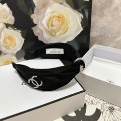 BLACK SILK HEADBAND 168592