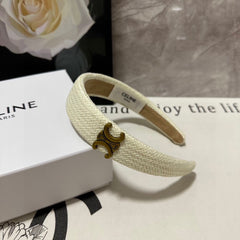 WHITE RAFFIA WOVEN HAIRBAND 369330