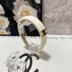WHITE RAFFIA WOVEN HAIRBAND 369330
