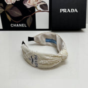 HAIRBAND IN IVORY WHITE FABRIC 381469