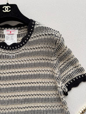 CHANEL 26S SHORT-SLEEVE KNIT TOP STYLE 1154