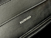 DOWNTOWN S CROSSBODY BAG 30 IN BLACK SOFT LAMBSKIN