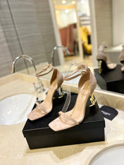 SL OPYUM SANDALS 105 CAMEL SUEDE