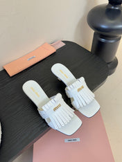 MIUMIU 26S HIGH-HEEL SANDALS 40MM IN WHITE CALFSKIN