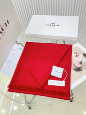 SCARF 180 CM IN CHERRY RED CASHMERE 332875