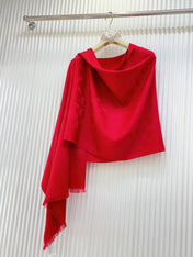SCARF 180 CM IN CHERRY RED CASHMERE 332875