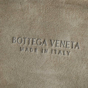 BOTTEGA VENETA 25S SMALL JODIE 36 IN MUTED TAUPE SUEDE GOLD HARDWARE