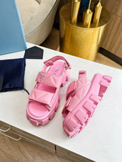 PRA MONOLITH NAPPA SANDALS BRIGHT PINK LAMBSKIN