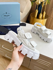 PRA MONOLITH NAPPA SANDALS WHITE LAMBSKIN