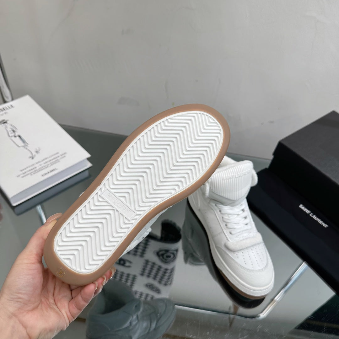 SL SL/80 MID-TOP SNEAKER WHITE CALFSKIN