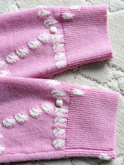 Chanel 25P Cardigan Pink Mix White Cashmere 237302