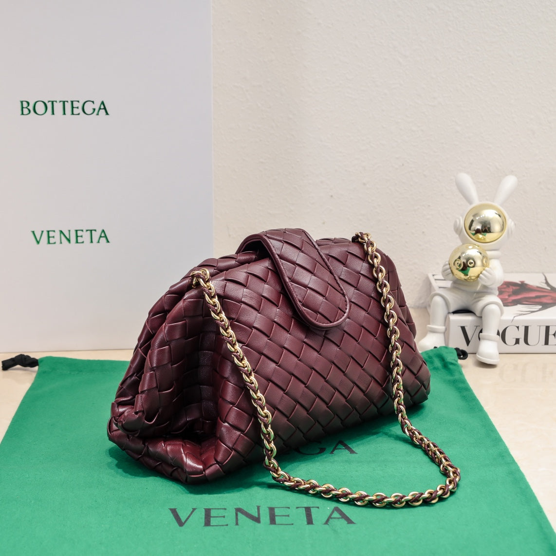 Teen Lauren 1980 With Chain 31.5 Burgundy Leather Ghw