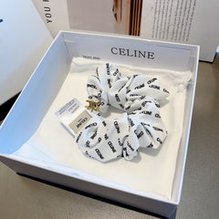 WHITE WRINKLED FABRIC SCRUNCHIE 358224
