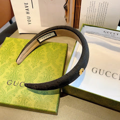 HEADBAND IN BLACK MONOGRAM CANVAS 406055