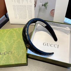 BLACK HEADBAND CALFSKIN 414425