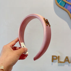 FLAMINGO PINK SILK FABRIC HAIRBAND 432747