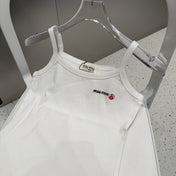 CAMISOLE 613778 IN WHITE COTTON RIBBED