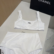 MIUMIU BIKINI 25S TWO PIECE IN WHITE 742670