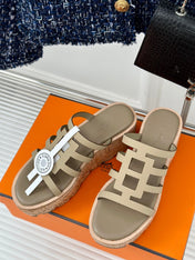 ISABELLA SANDAL TORTILLA CALFSKIN