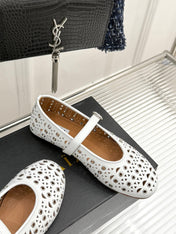 MARY JANE IN WHITE CALFSKIN