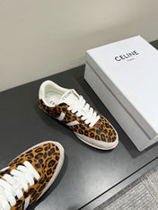 JOGGER LOW LACE-UP SNEAKER IN LEOPARD PRINTED HAIRY CALFSKIN