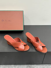 LP HIGH HEELS 25S IN RUST ORANGE LAMBSKIN