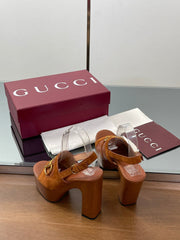 HIGH HEEL SANDALS 13 CM IN BROWN CALFSKIN MIX SUEDUE GOLD HARDWARE