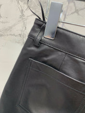 YSL 25S LEATHER MINI SKIRT STYLE 225