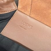 FLAMENCO 40 BACKPACK IN CHESTNUT BROWN SHINY SUPPLE CALFSKIN
