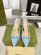 HORSEBIT SLINGBACK 105 IN SKY CANVAS