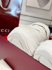 GG WAVE SNEAKER IN RICE WHITE CALFSKIN