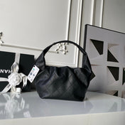 CHANEL 25S HOBO BAG 32 IN BLACK LAMBSKIN