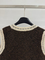 CHANEL 26S SLEEVELESS KNIT BLAZER 741