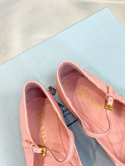 PRA NAPPA MARY JANE FLAT ROSE LAMBSKIN