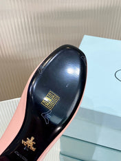 PRA NAPPA MARY JANE PUMPS LIGHT PINK LAMBSKIN
