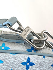 LV 25S NIL BAG 25 IN LIGHT BLUE MONOGRAM CANVAS AND CALFSKIN SILVER HARDWARE