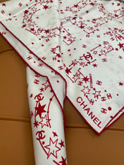 CHANEL 25S SCARF 90 IN SILK 704601