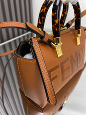BY THE WAY MINI 18 IN BURNT ORANGE EMBOSSED CALFSKIN GOLD HARDWARE
