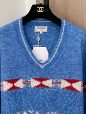 CHANEL 26S V-NECK SWEATER 854