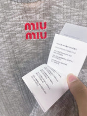 MIUMIU 26S SHORT-SLEEVED SWEATER STYLE 1136