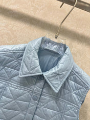 MONCLER 25S DOWN VEST IN BLUE 098