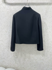 DIOR 25S SILK-BLEND KNIT JACKET STYLE 172