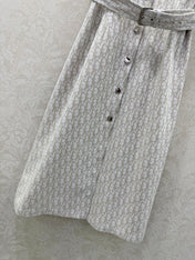DIOR 26S SLEEVELESS MONOGRAM PRINT DRESS 1219