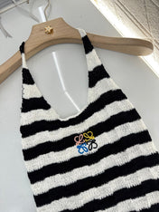 LW 25S HALTER NECK KNIT TOP 265542